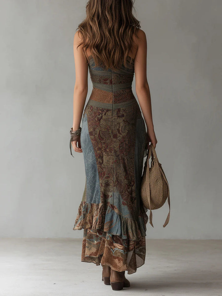 Elena | Long one-shoulder dress