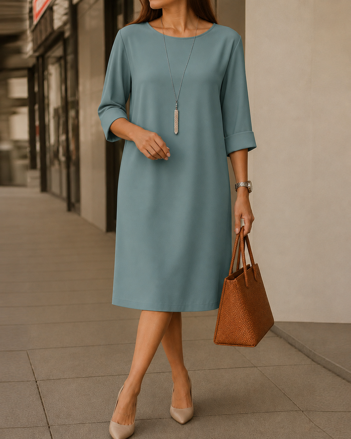Sylvie | Robe midi effet ventre plat