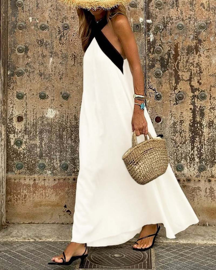 Camille | Robe maxi croisée