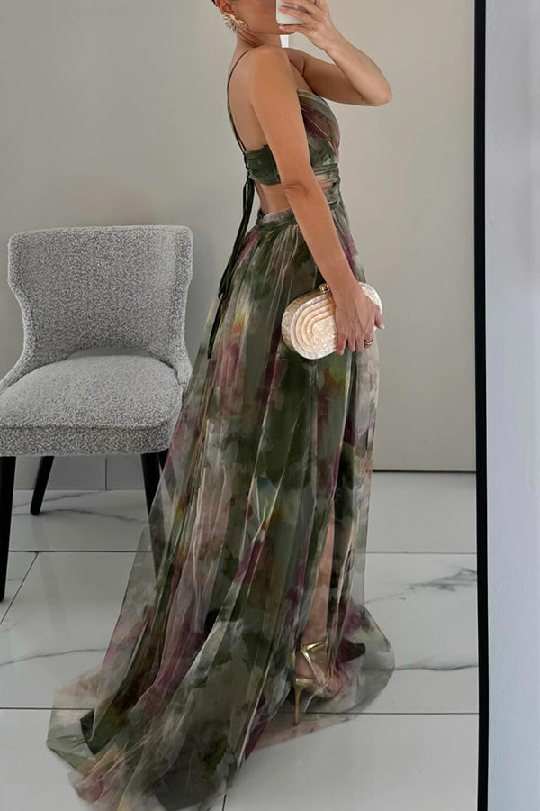 Valeria | Vestido largo floral de elegancia natural
