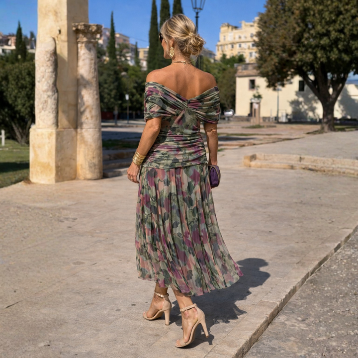 ROSSANA – Off-Shoulder Maxi Dress