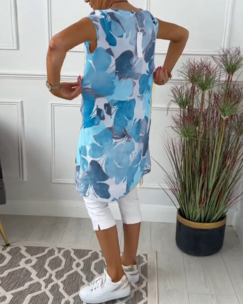 CALISTA | FLORAL CASUAL MIDI DRESS