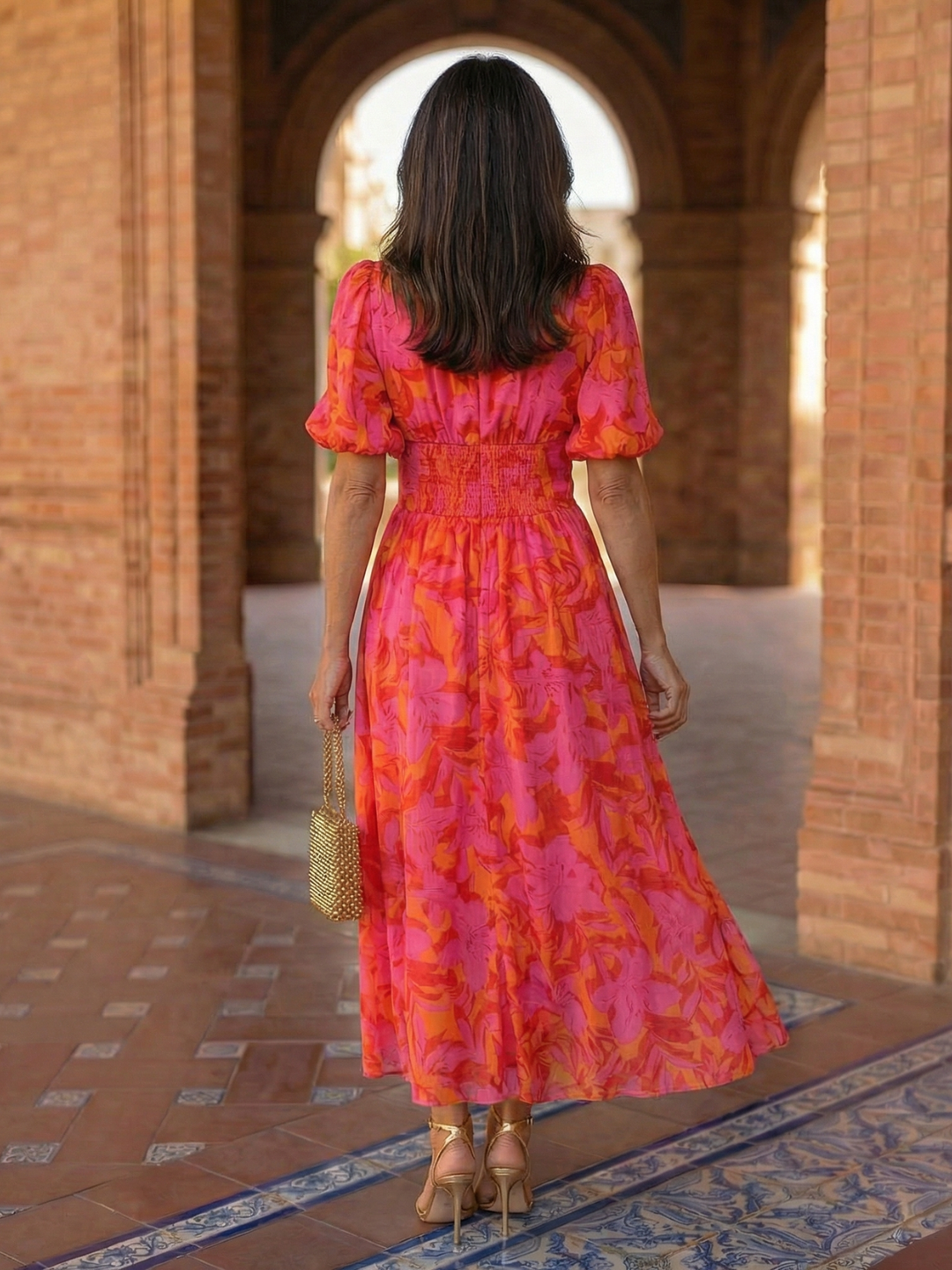 Alicia | Vestido Maxi Brillo Solar