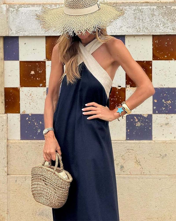 Camille | Robe maxi croisée