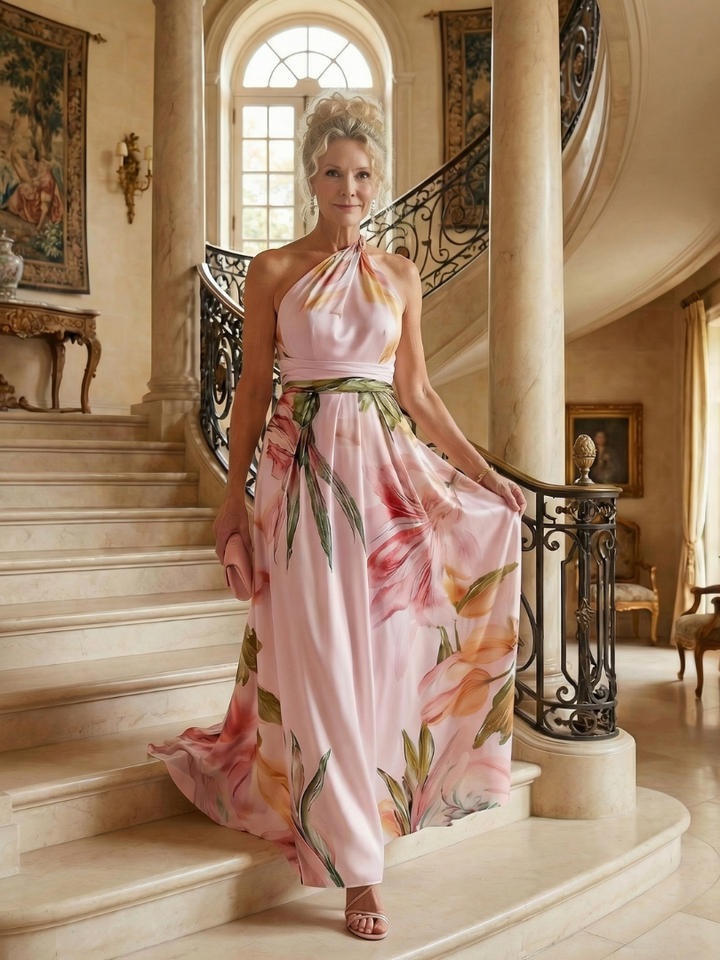 Amélie | Robe maxi florale légère
