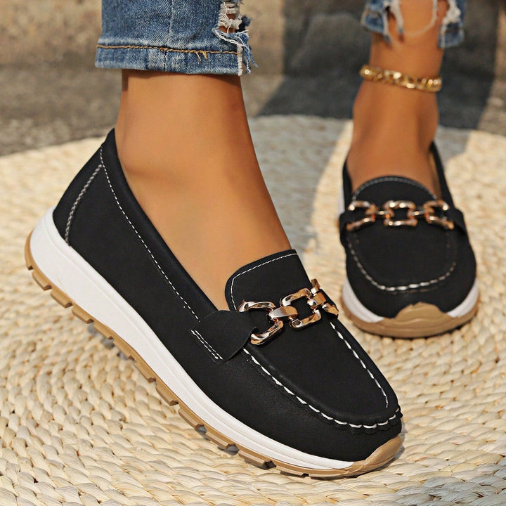 Ginette | Mocassins plats orthopédiques à boucle