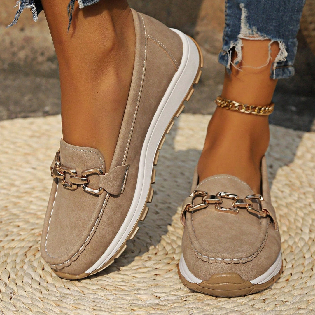 Ginette | Mocassins plats orthopédiques à boucle