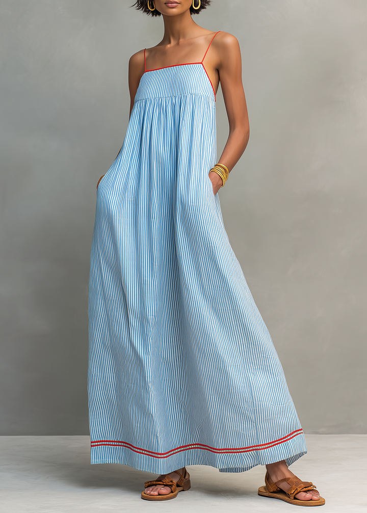 Colette | Robe maxi rayée légère