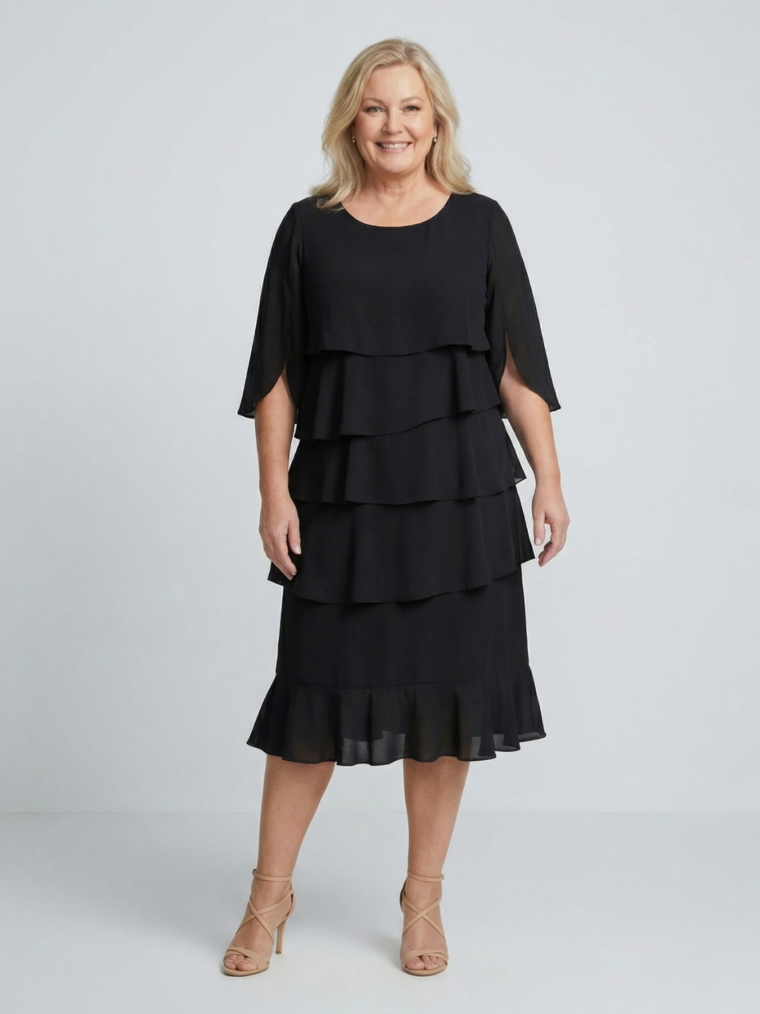 Patricia | Elegant Comfort Ruffle Dress