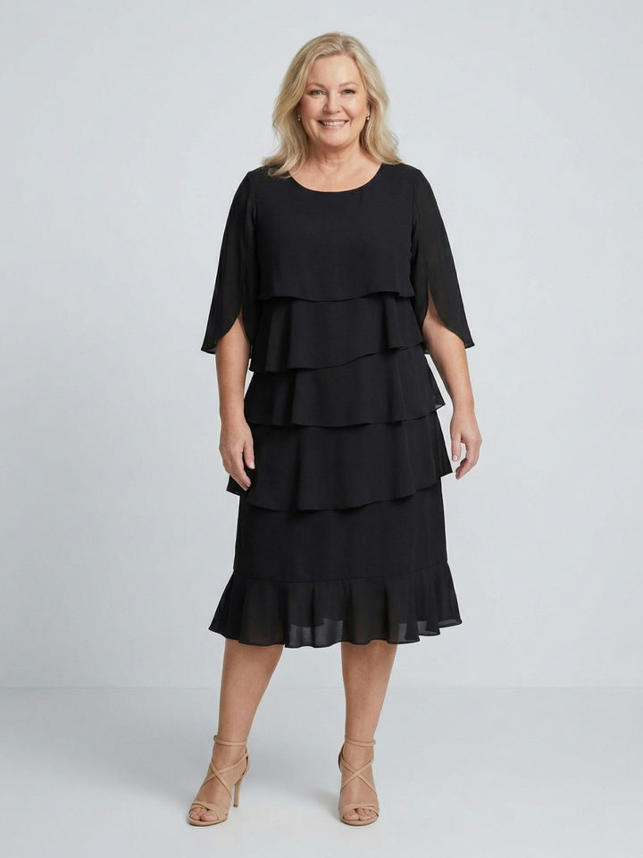 Patricia | Elegant Comfort Ruffle Dress