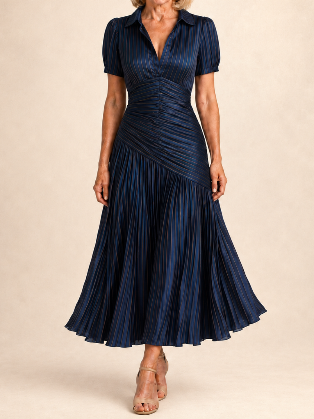Florence | Vintage Elegant Chiffon Maxi Dress