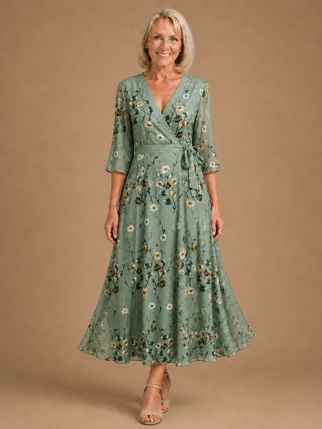 Selora | Halter Bloom Flow Maxi Dress