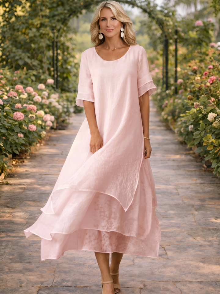Manon | Robe maxi fluide à volants