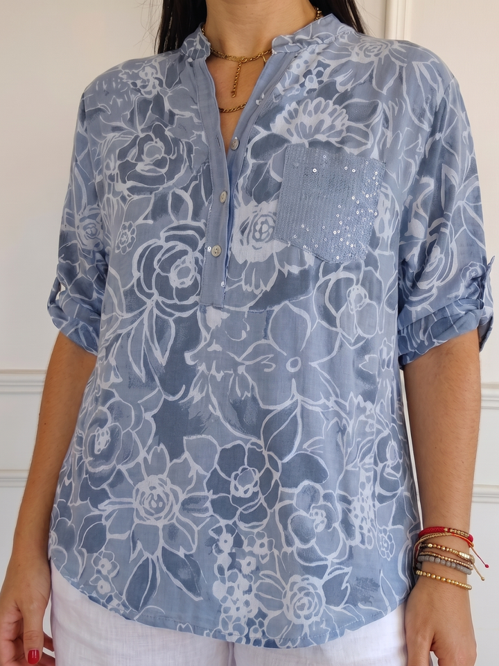 Claudine | Chemisier à imprimé floral