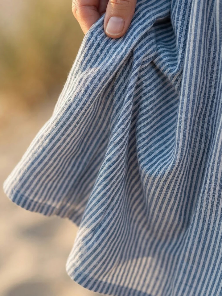 Brienne | Striped Midi Dress Effortless Comfort