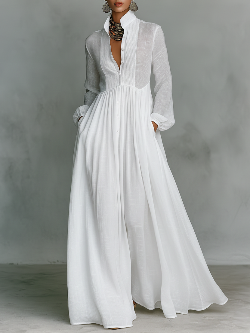 Éliane | Robe longue minimaliste
