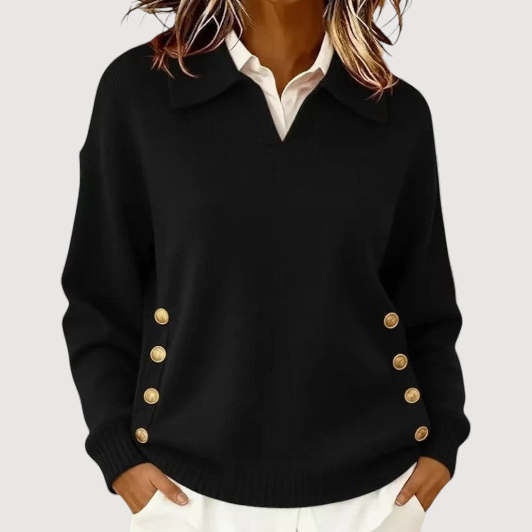 AIRA – BUTTON DETAIL JUMPER