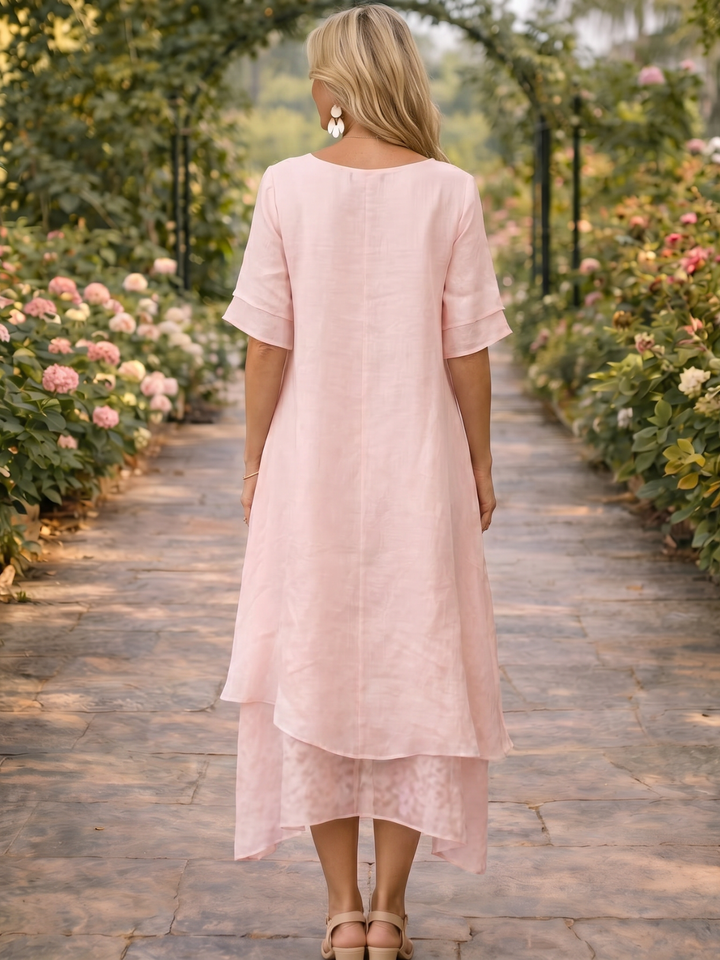 Manon | Robe maxi fluide à volants