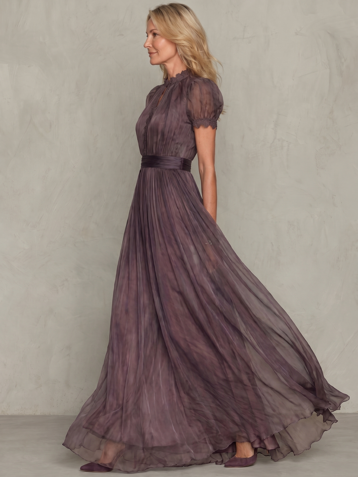 Sylvie | Robe maxi vintage en chiffon