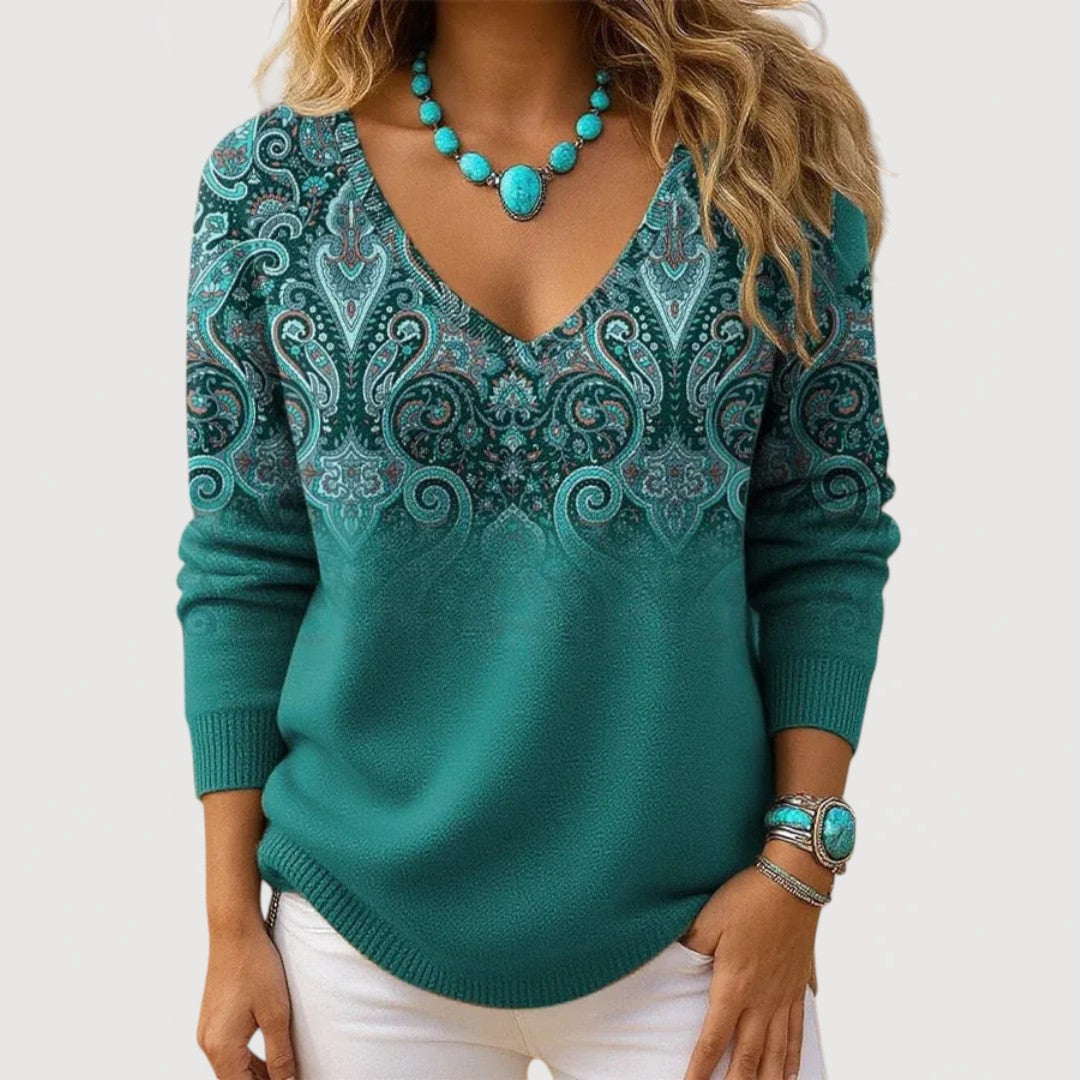 ALTHEA – V-NECK TOP