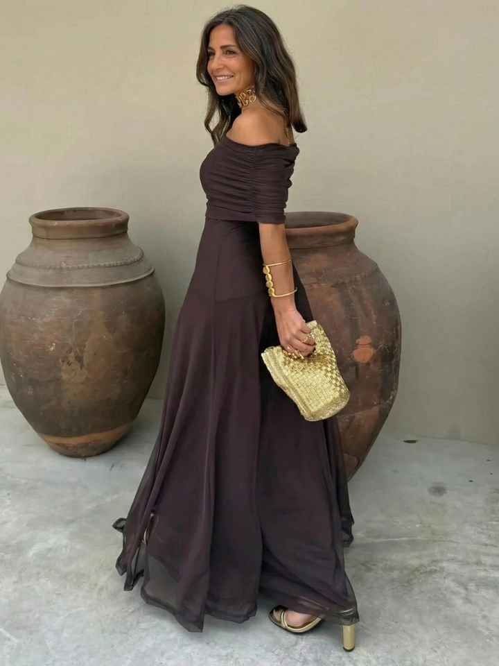 Sara | Vestido Elegante Sin Hombros
