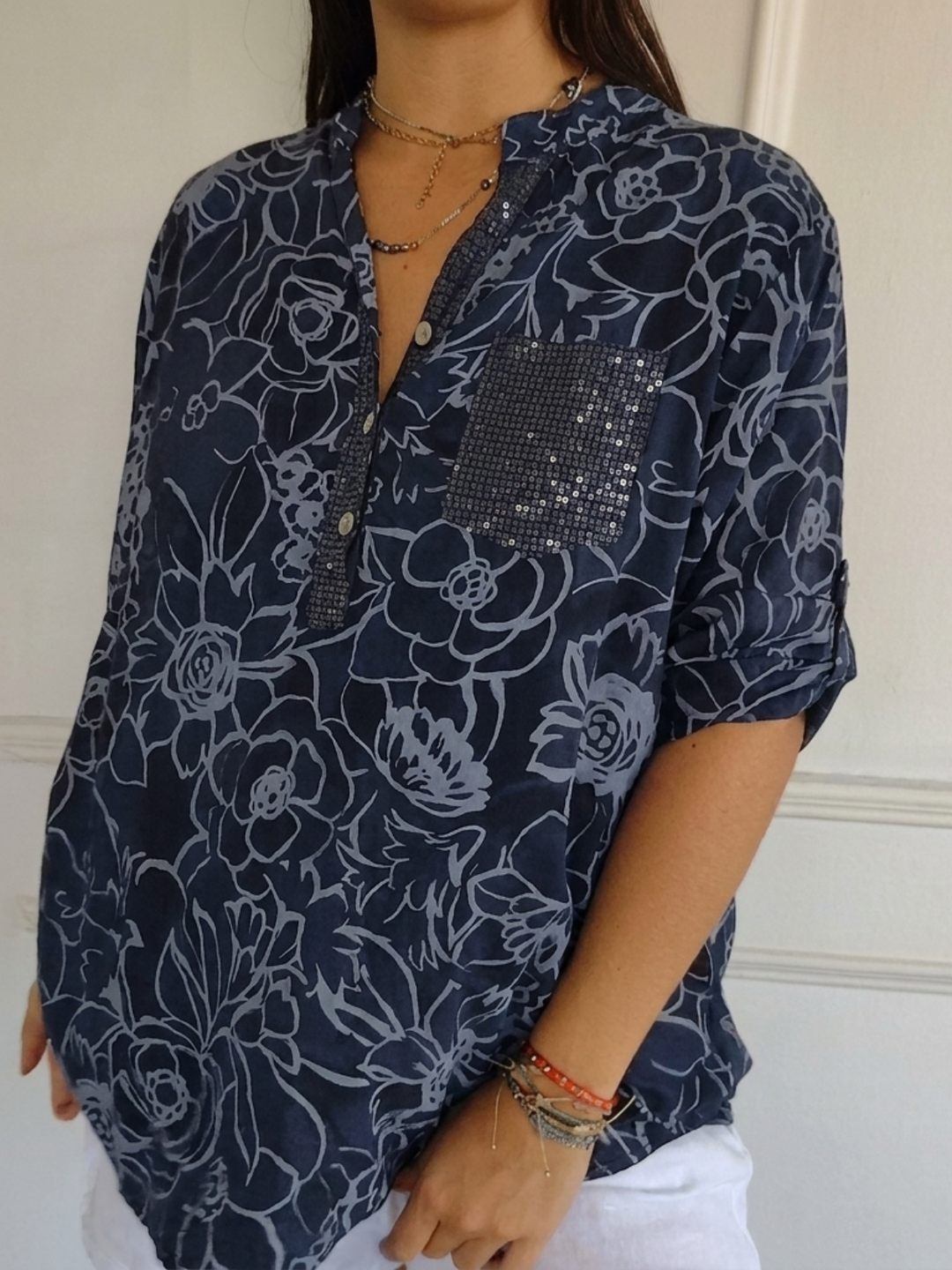 Claudine | Chemisier à imprimé floral