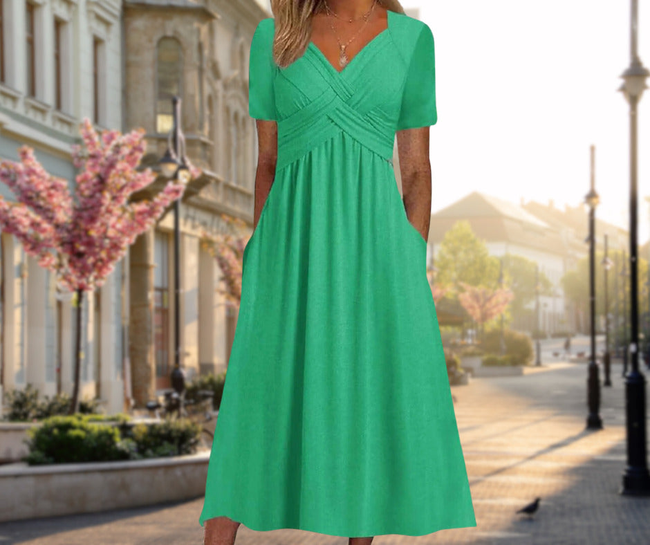 Leyla | Elegant Flattering Midi Dress
