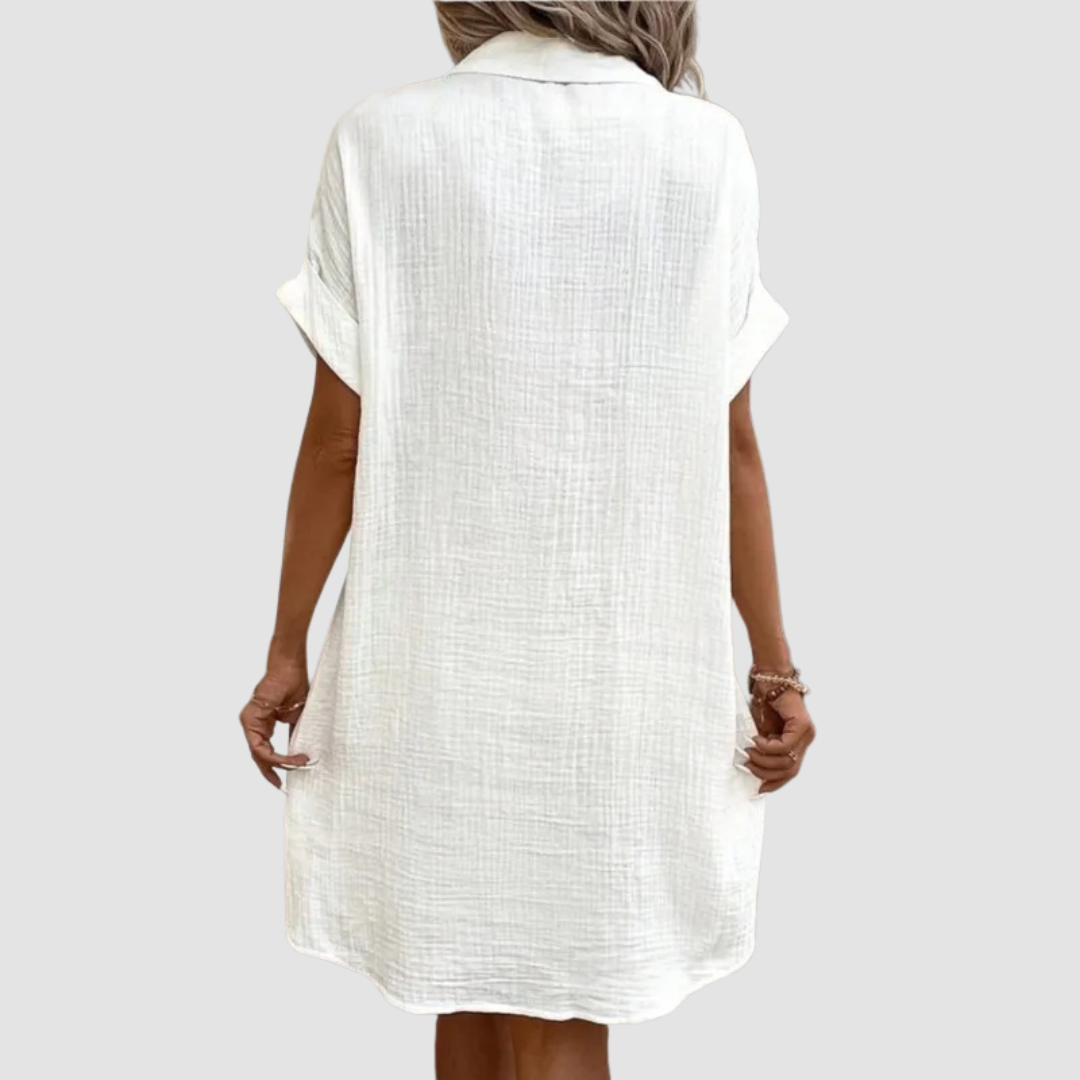Hilary | Summer Dress with Collar