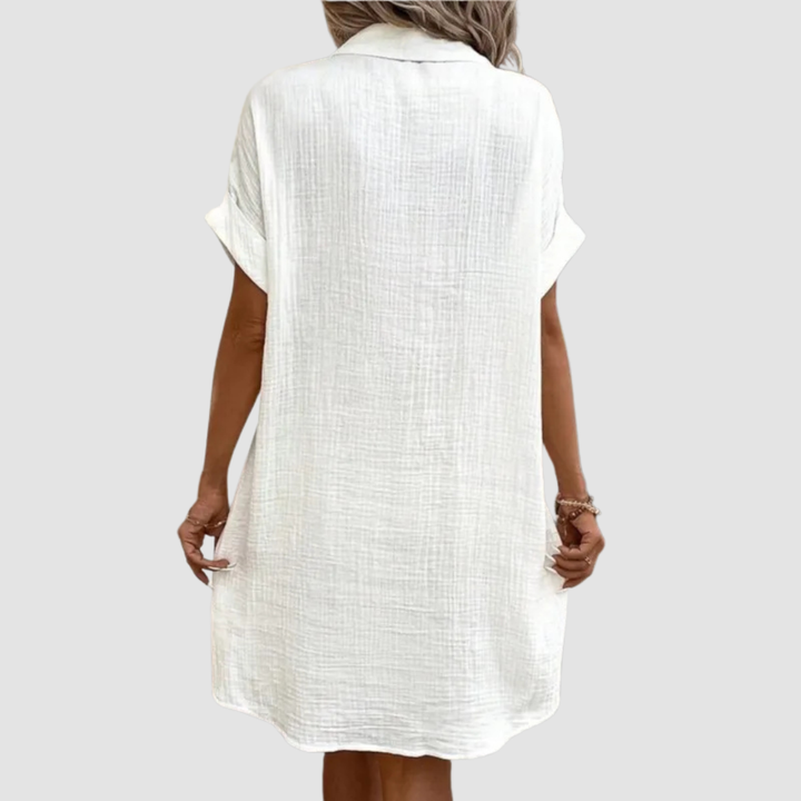 Hilary | Summer Dress with Collar