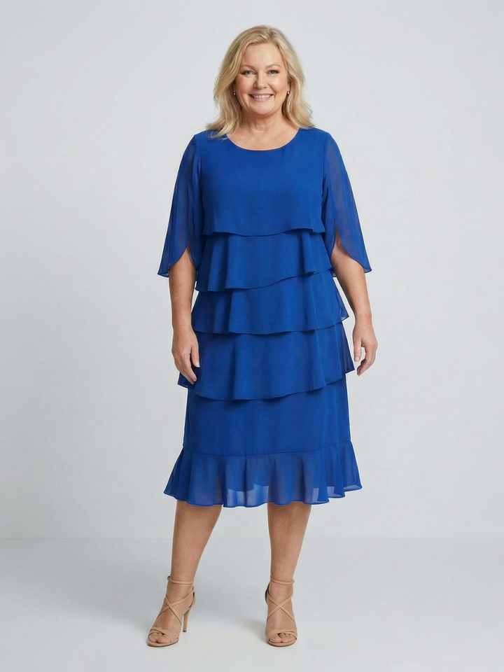 Patricia | Elegant Comfort Ruffle Dress