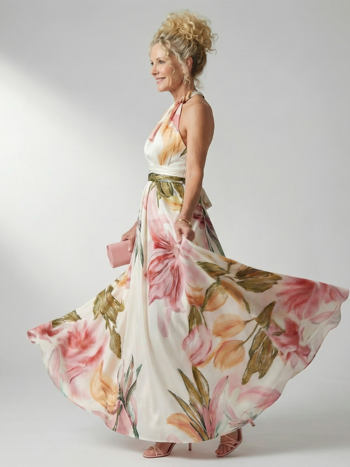 Amélie | Robe maxi florale légère