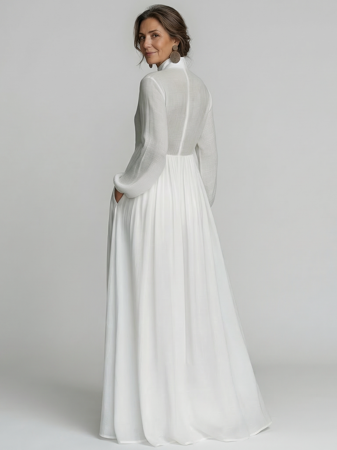 Esther | Vestido Maxi con Botones Frontal Fluidos