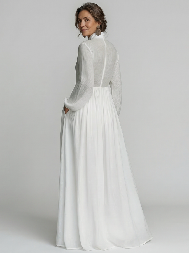 Esther | Vestido Maxi con Botones Frontal Fluidos