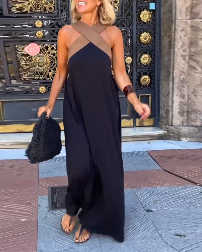 Camille | Robe maxi croisée