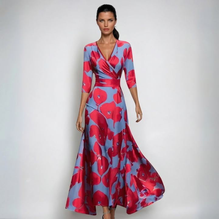 Rosa | Vestido Maxi Boho con Escote en V