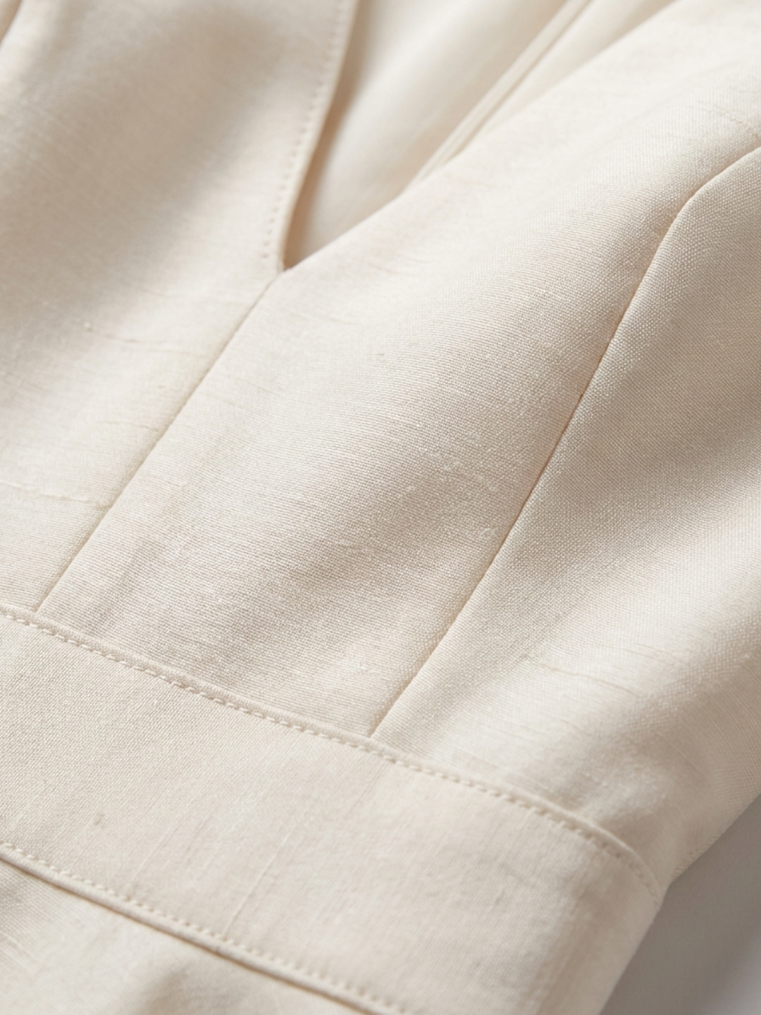 Lucia | Mujer Blanco Vestido Midi Con Escote En V Profundo Y Mangas 3/4 | Elegante