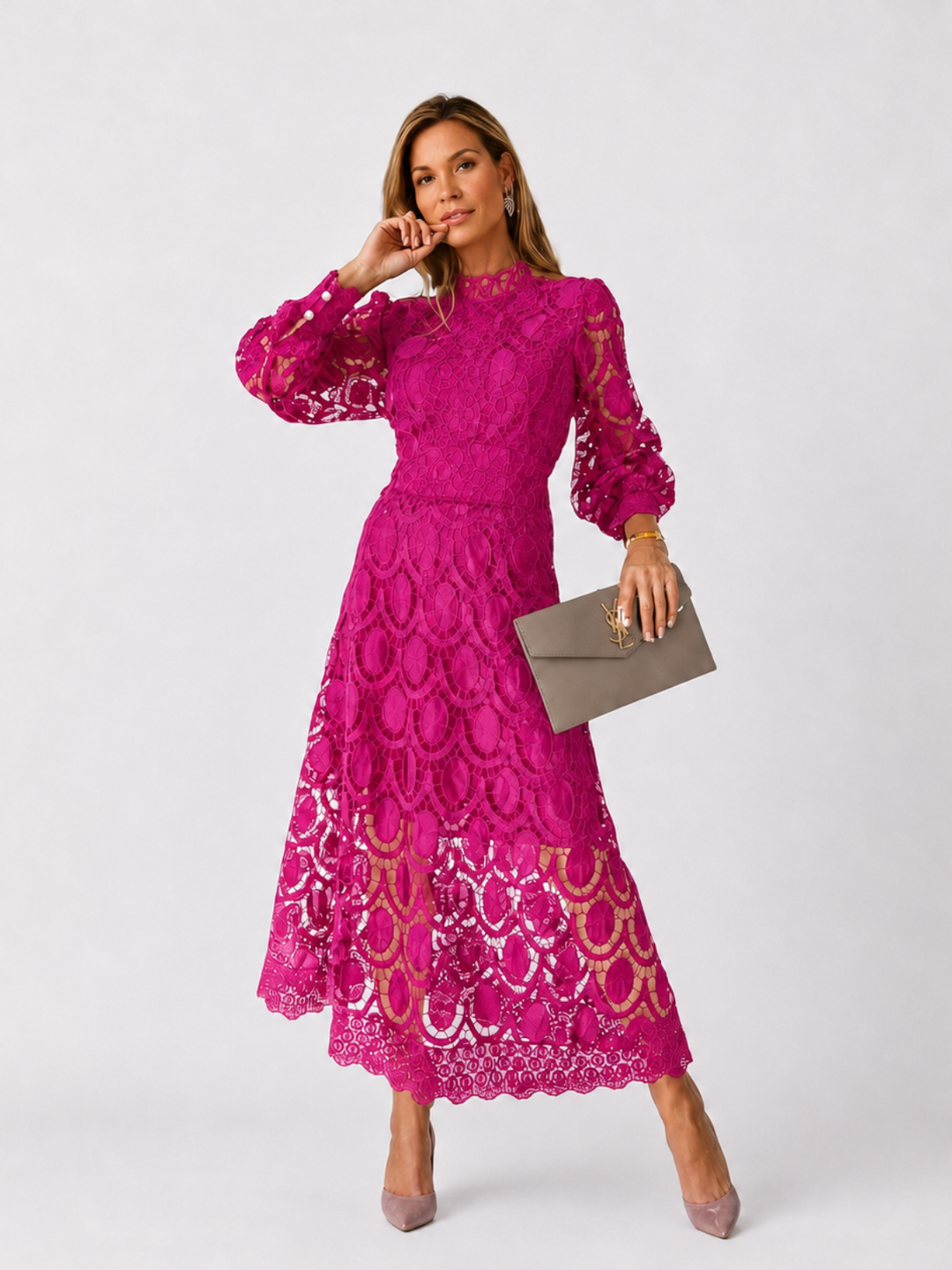 Amélie | Robe en dentelle française