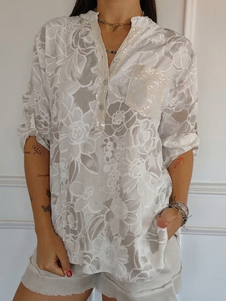 Claudine | Chemisier à imprimé floral