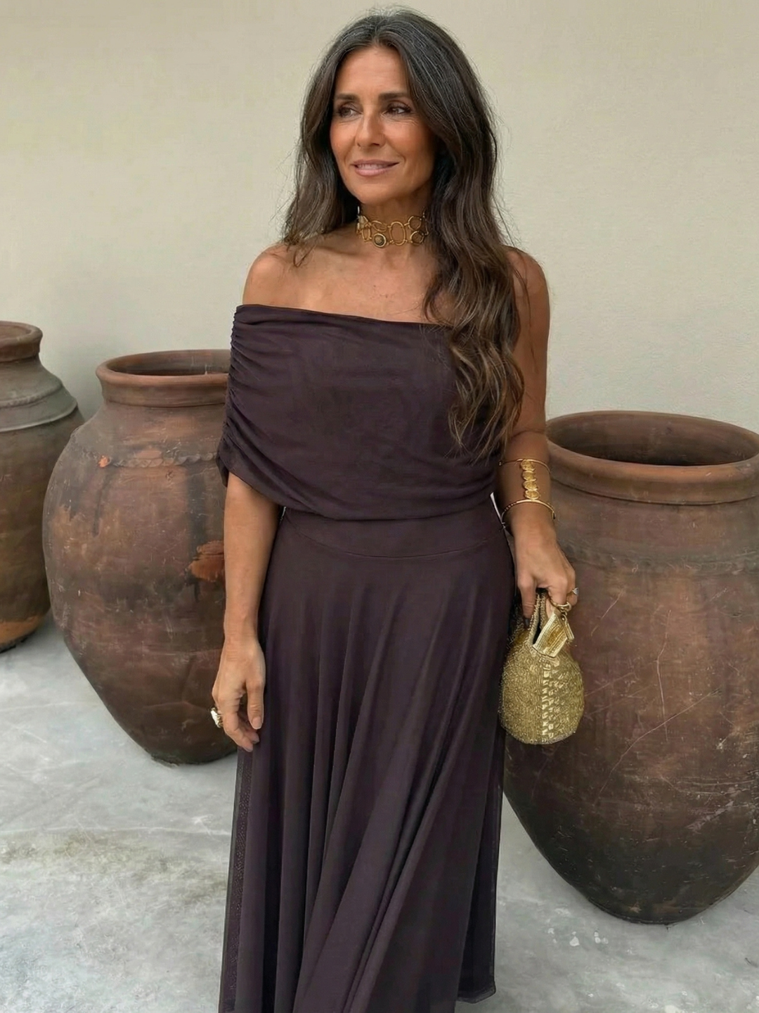 Sara | Vestido Elegante Sin Hombros