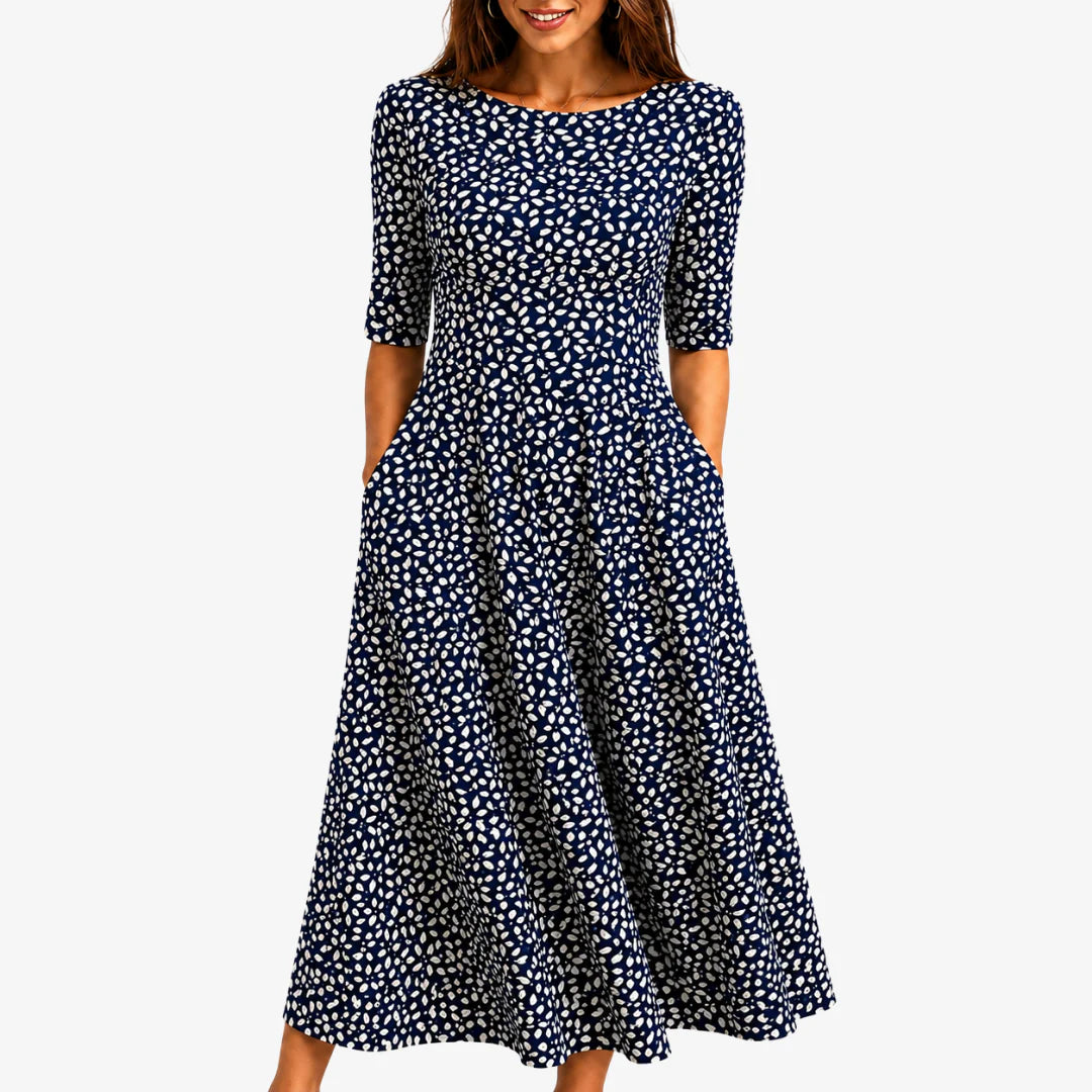 Irène | Robe midi florale