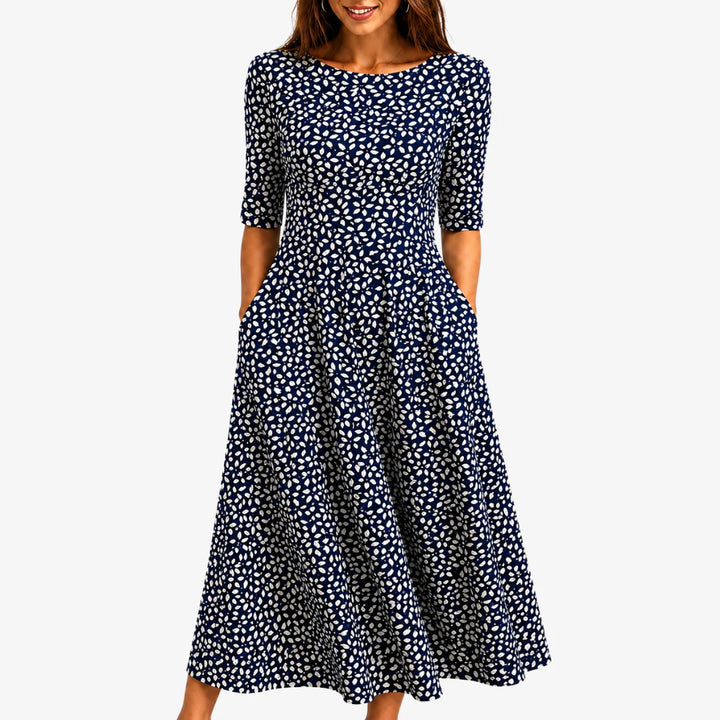 Irène | Robe midi florale
