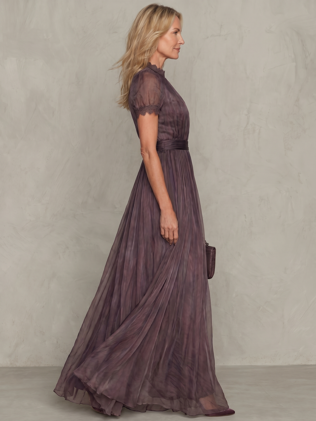 Sylvie | Robe maxi vintage en chiffon