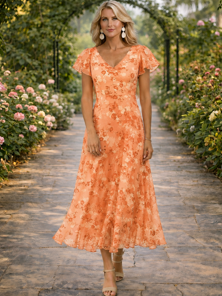 Audrey | Robe élégante à effet ventre plat