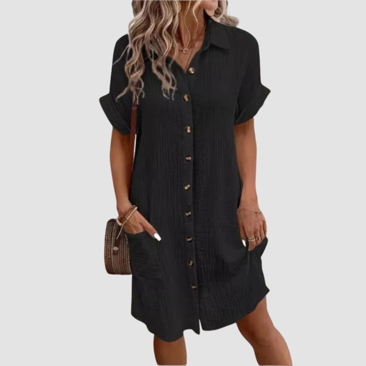 Hilary | Summer Dress with Collar