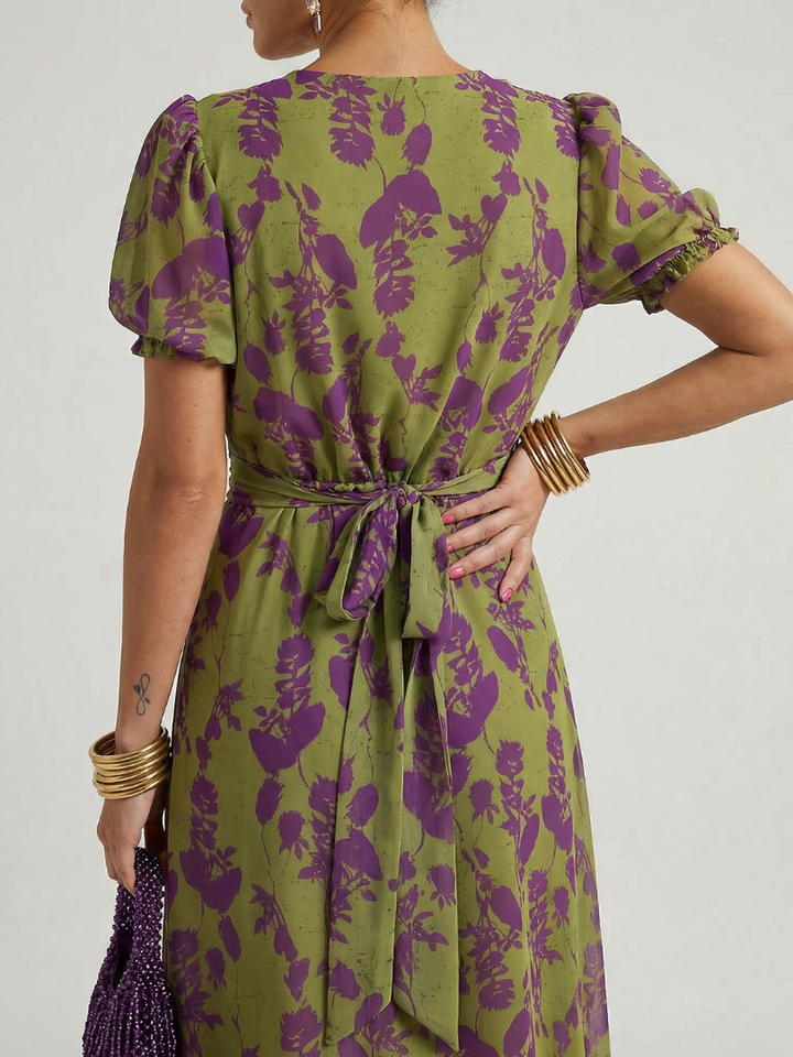 Valérie | Robe Midi Florale Décontractée