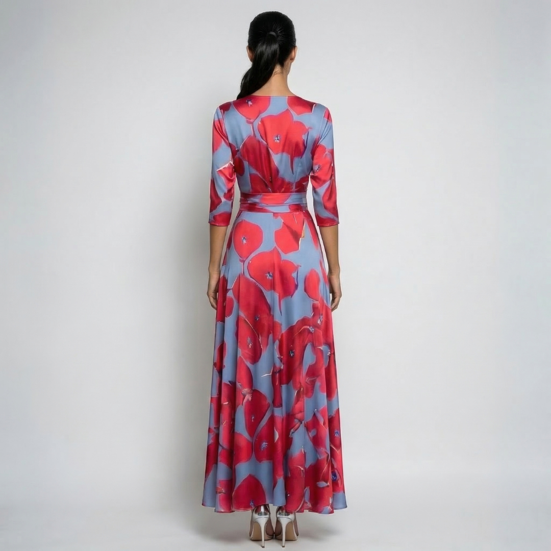 Rosa | Vestido Maxi Boho con Escote en V