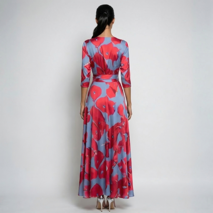Rosa | Vestido Maxi Boho con Escote en V