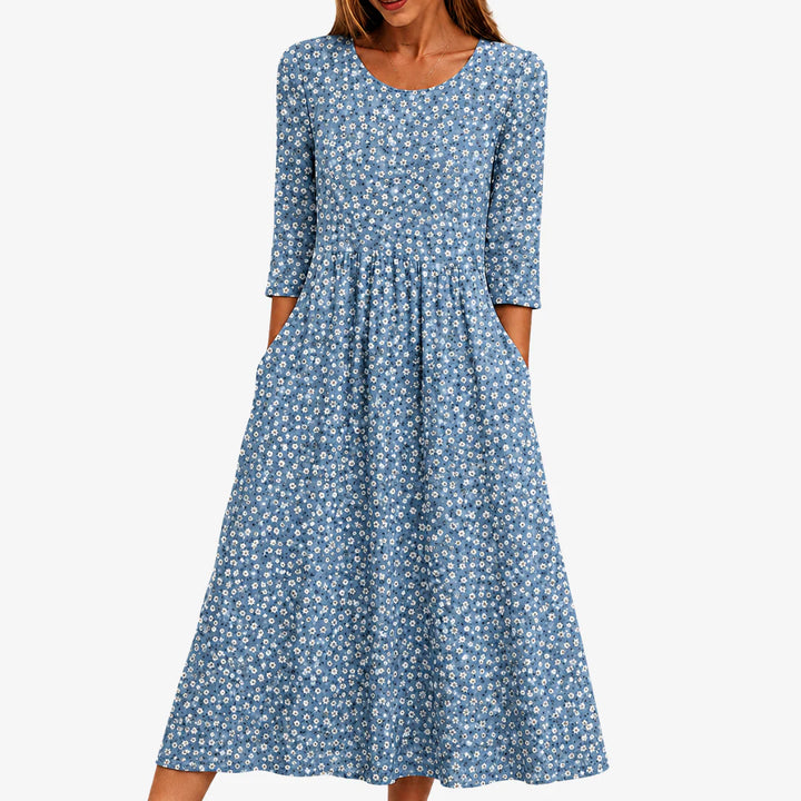 Irène | Robe midi florale