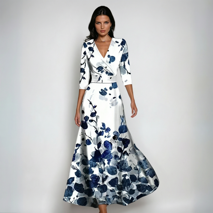 Rosa | Vestido Maxi Boho con Escote en V