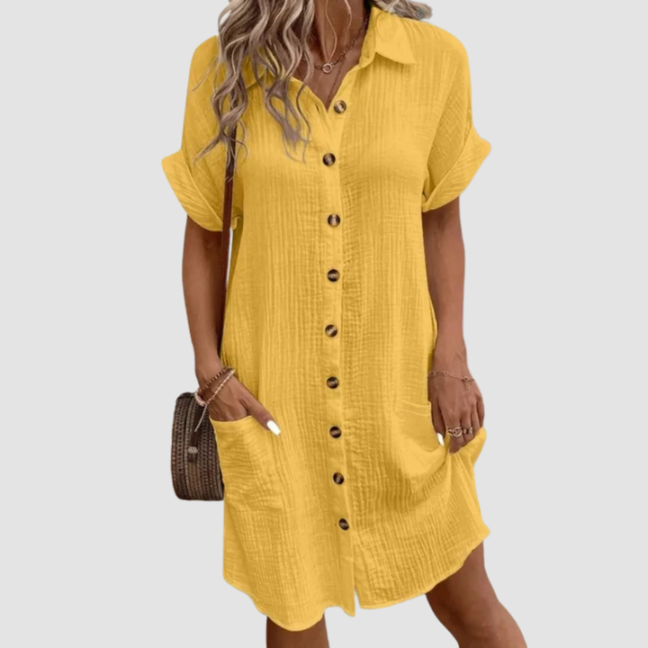 Hilary | Summer Dress with Collar